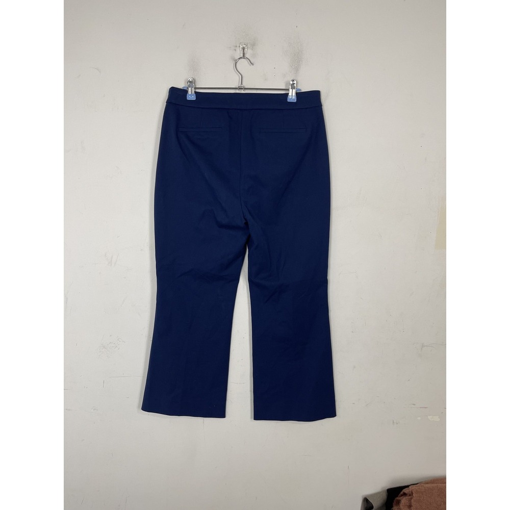 J Crew Womens Pants 10 Blue Stretch Ankle Trousers Kelsey Straight Leg Career